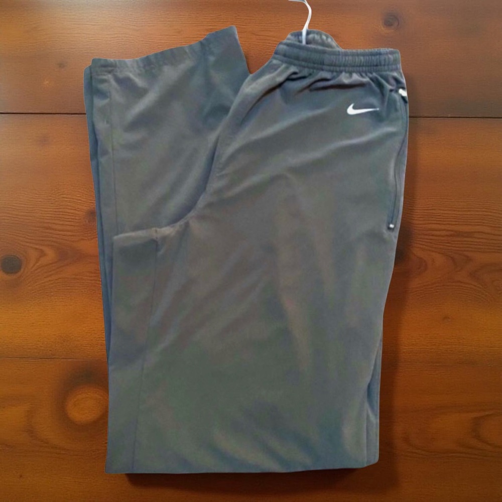 Nike Fit Dry Athletic Woven Training Pants Gray Medium - Picture 2 of 15